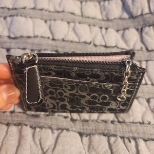 Coach coin, key and card wallet